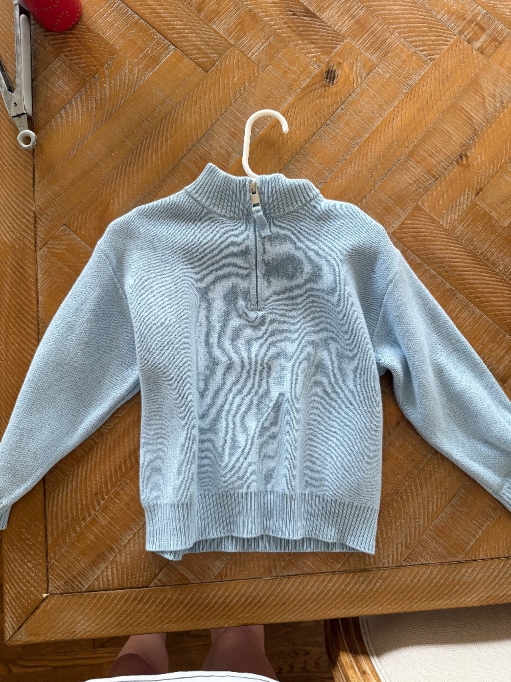 NWOT Stitchy Fish Quarter Zip 2T
